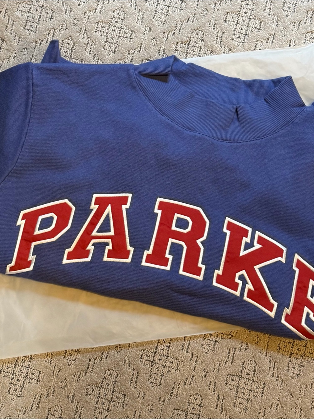 PARKER NWT Varsity Mockneck• Drift +  Sail L/XL - Picture 3 of 3